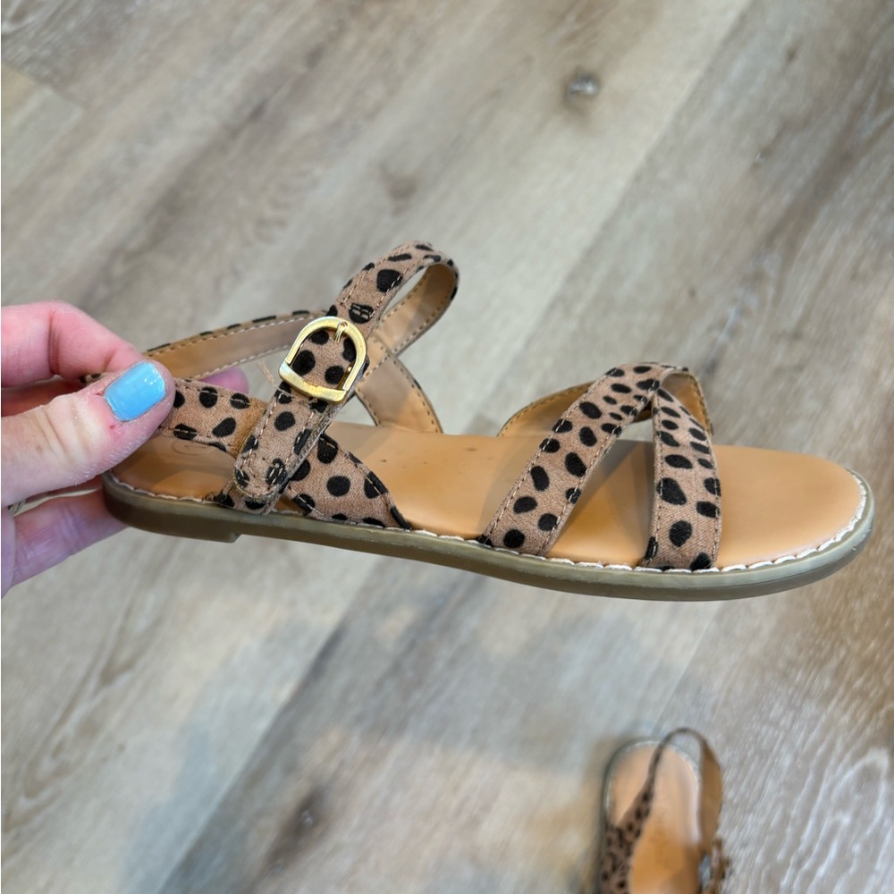 Leopard Print Kids Sandals